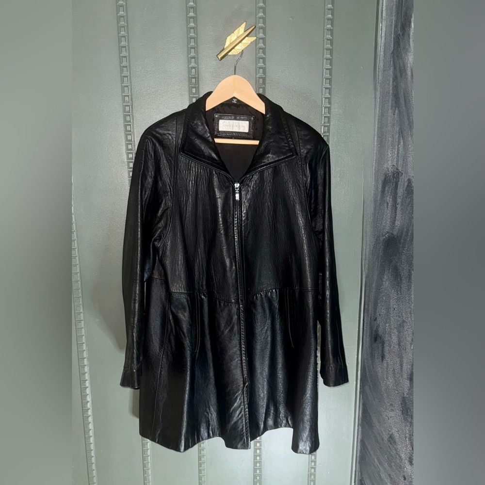 Jones New York l Genuine Leather Jacket l Black l Women's Size: Large